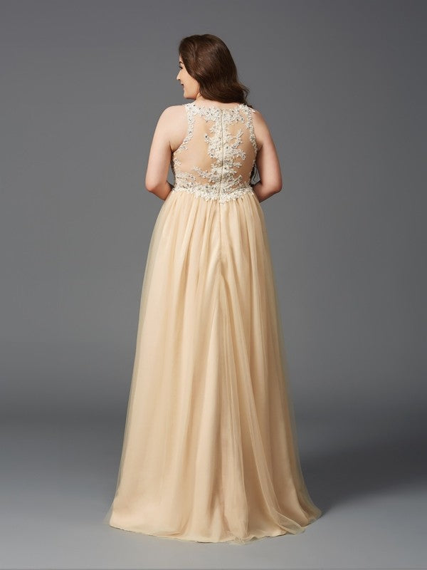 A-Line Sleeveless Rhinestone Dress - Chloe Dress
