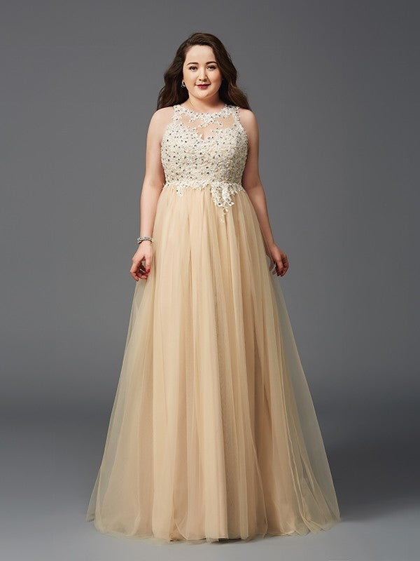 A-Line Sleeveless Rhinestone Dress - Chloe Dress