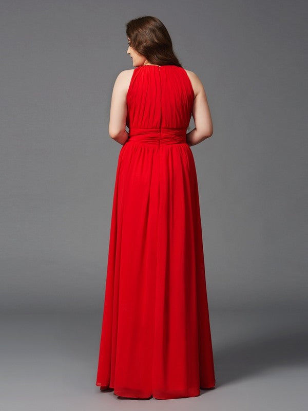 A-Line Chiffon Sleeveless Dress - Chloe Dress