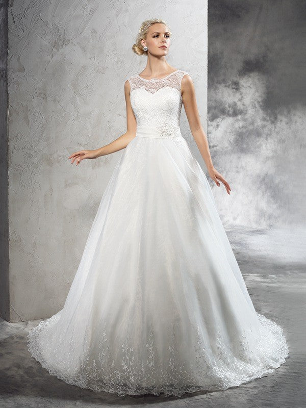 Ball Gown Sleeveless Wedding Gown - Chloe Dress