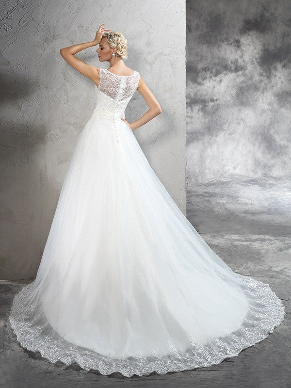 Ball Gown Sleeveless Wedding Gown - Chloe Dress