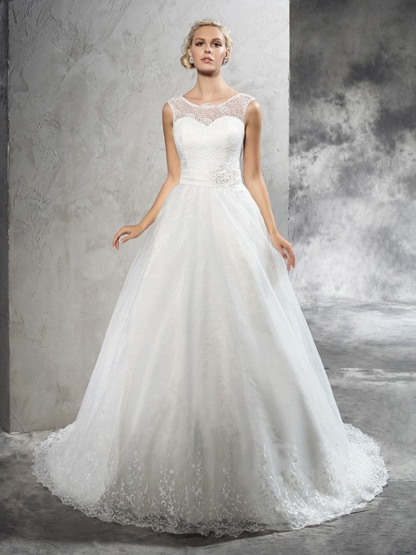 Ball Gown Sleeveless Wedding Gown - Chloe Dress