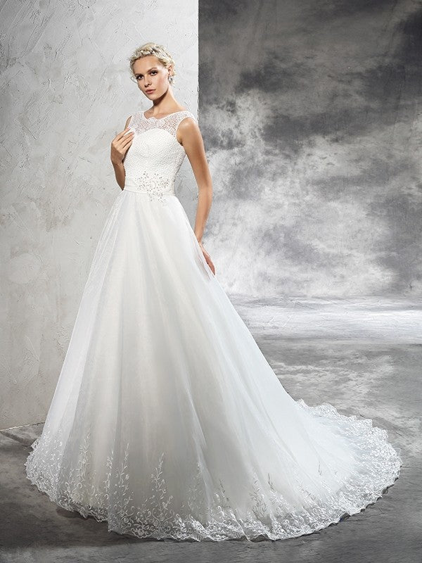 Ball Gown Sleeveless Wedding Gown - Chloe Dress