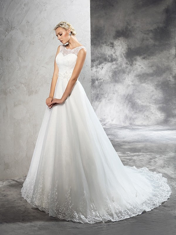 Ball Gown Sleeveless Wedding Gown - Chloe Dress