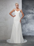 Mermaid Chiffon Sleeveless Wedding Dress - Chloe Dress