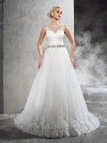 A-Line Sleeveless Wedding Dress - Chloe Dress