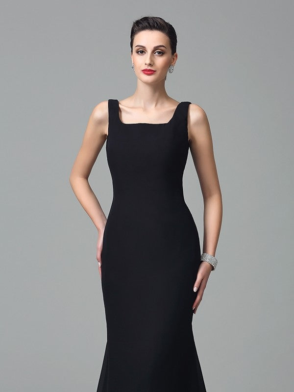 Mermaid Square Neck Chiffon Sleeveless Dress - Chloe Dress
