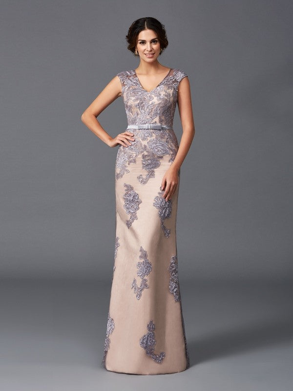 Sheath Satin Sleeveless Applique Dress - Chloe Dress