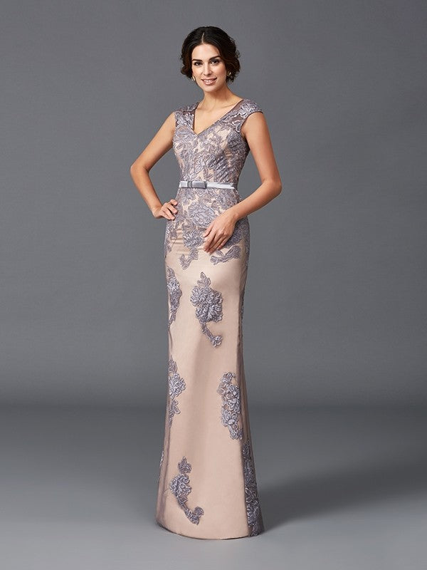 Sheath Satin Sleeveless Applique Dress - Chloe Dress