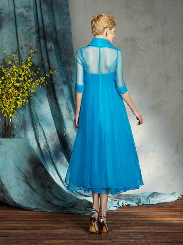 A-Line Strapless Organza Sleeveless Applique Mini Dress - Chloe Dress