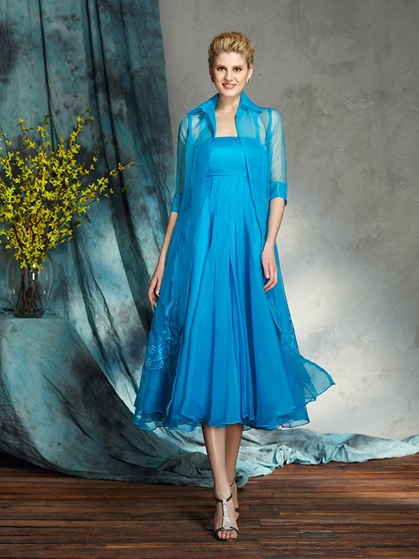 A-Line Strapless Organza Sleeveless Applique Mini Dress - Chloe Dress