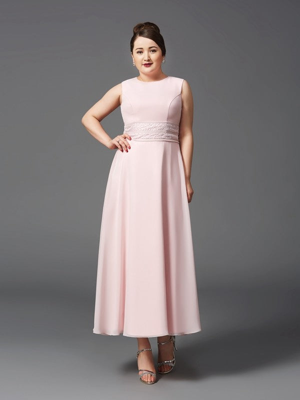 A-Line Chiffon Sleeveless Dress - Chloe Dress