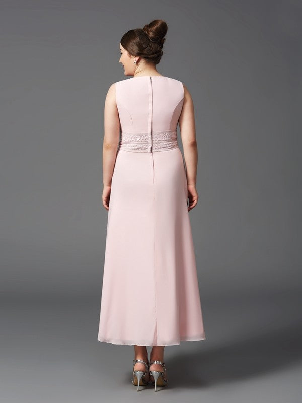 A-Line Chiffon Sleeveless Dress - Chloe Dress