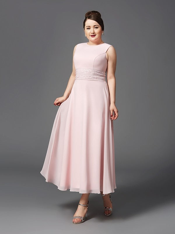 A-Line Chiffon Sleeveless Dress - Chloe Dress
