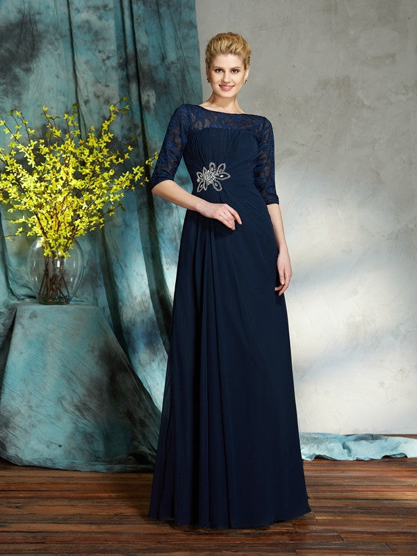 A-Line Chiffon Tea-Length Dress - Chloe Dress