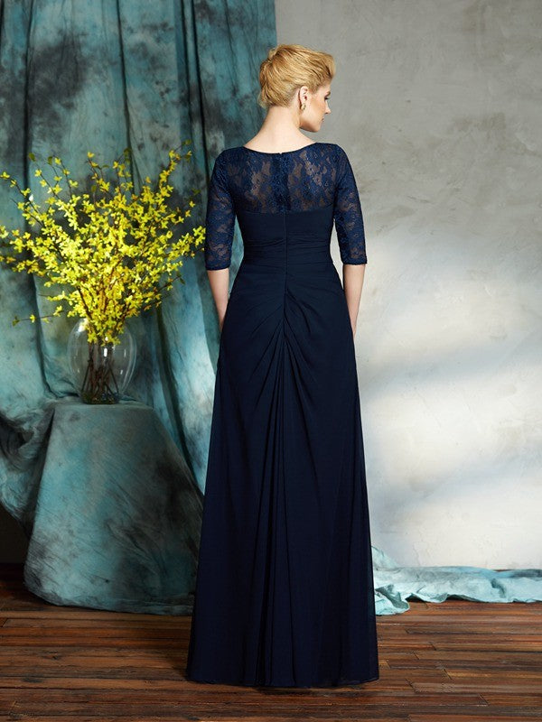 A-Line Chiffon Tea-Length Dress - Chloe Dress