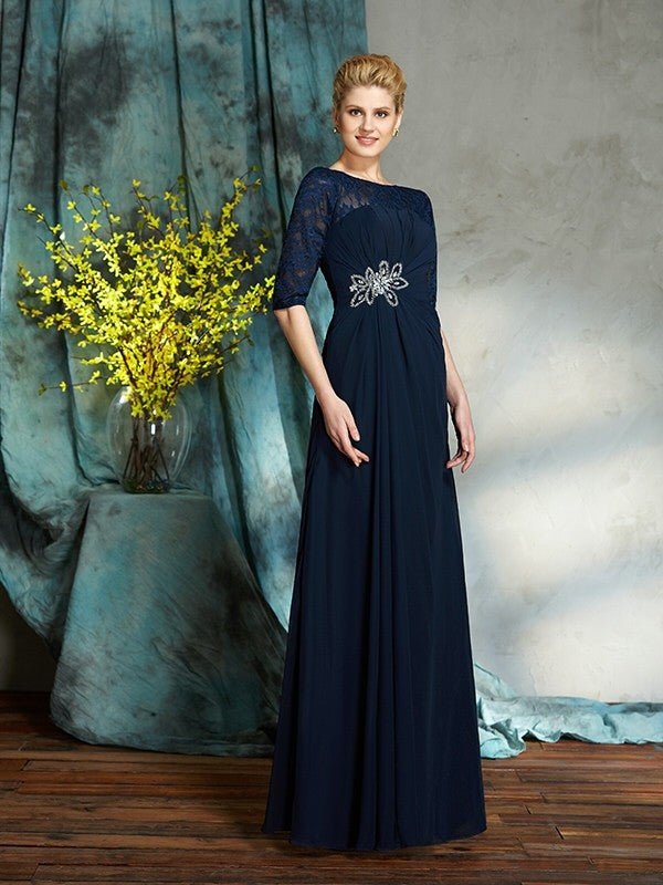 A-Line Chiffon Tea-Length Dress - Chloe Dress