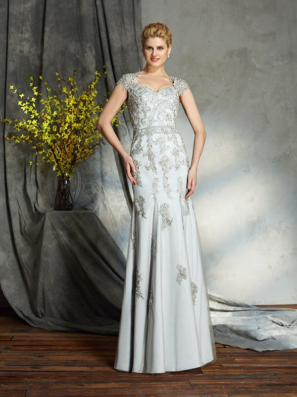 Sheath Sweetheart Satin Sleeveless Applique Dress - Chloe Dress