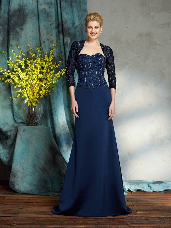 Sheath Sweetheart Satin Sleeveless Dress - Chloe Dress