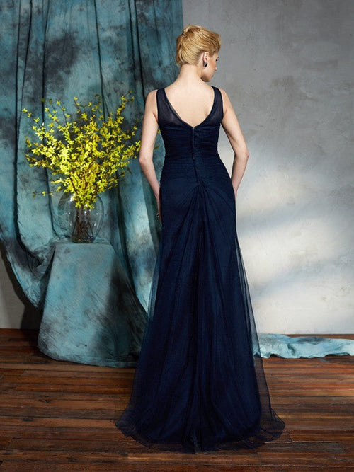 Sheath Sleeveless Applique Tea-Length Dress - Chloe Dress