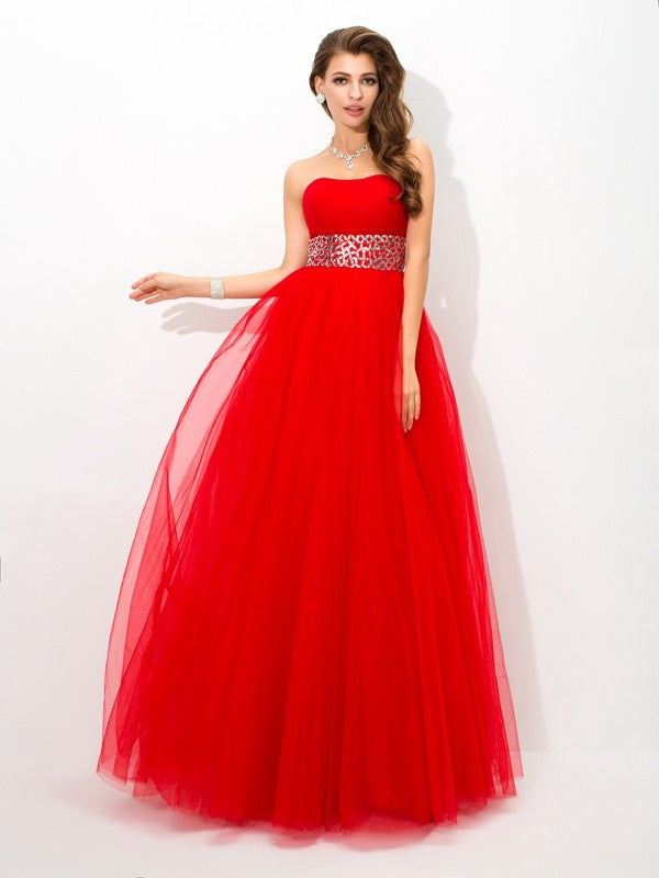 Ball Gown Strapless Sleeveless Gown - Chloe Dress