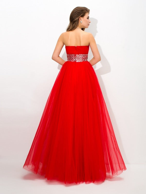 Ball Gown Strapless Sleeveless Gown - Chloe Dress