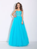 A-Line Sweetheart Satin Sleeveless Rhinestone Dress - Chloe Dress