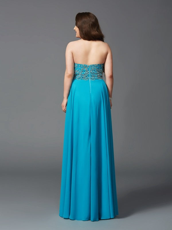 A-Line Sweetheart Chiffon Sleeveless Dress - Chloe Dress