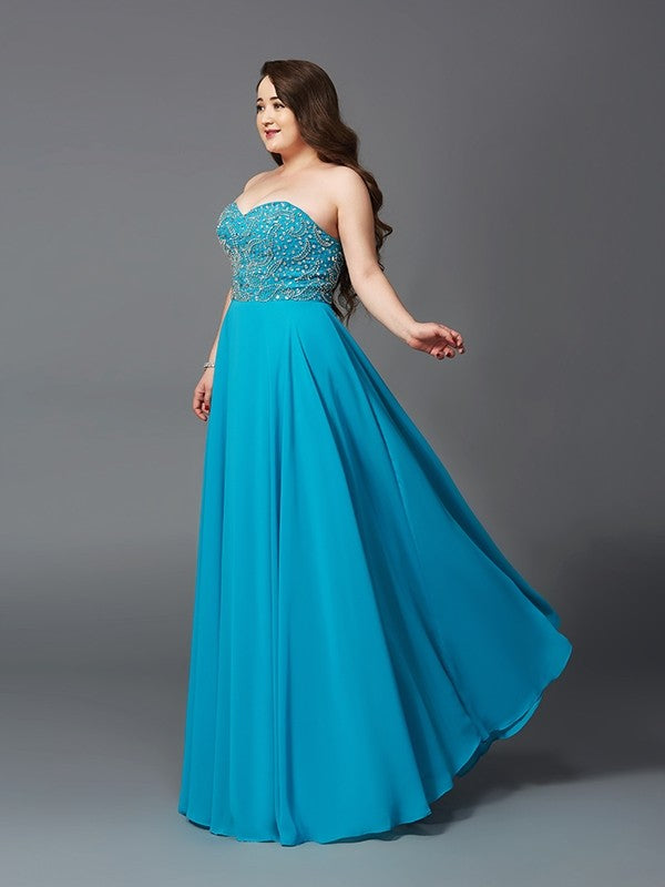 A-Line Sweetheart Chiffon Sleeveless Dress - Chloe Dress