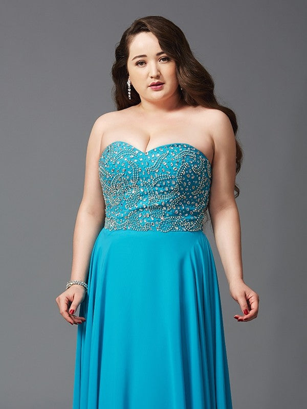 A-Line Sweetheart Chiffon Sleeveless Dress - Chloe Dress