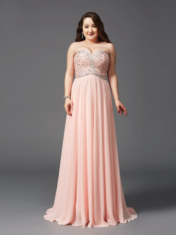 A-Line Sweetheart Chiffon Sleeveless Dress - Chloe Dress