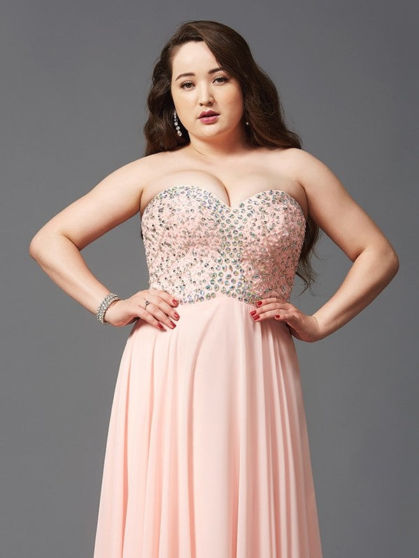 A-Line Sweetheart Chiffon Sleeveless Dress - Chloe Dress