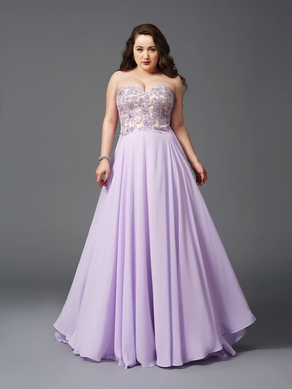 A-Line Sweetheart Chiffon Sleeveless Dress - Chloe Dress