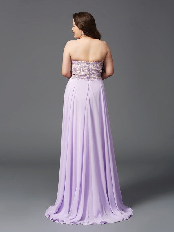 A-Line Sweetheart Chiffon Sleeveless Dress - Chloe Dress