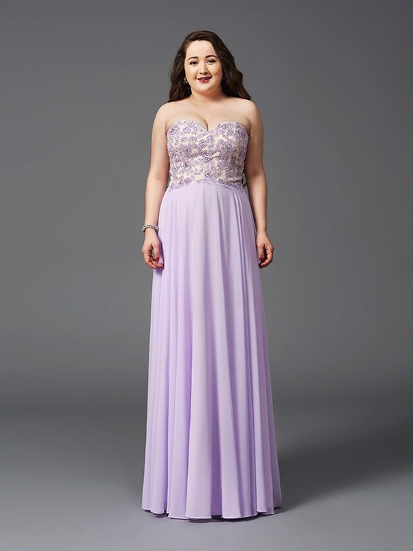 A-Line Sweetheart Chiffon Sleeveless Dress - Chloe Dress