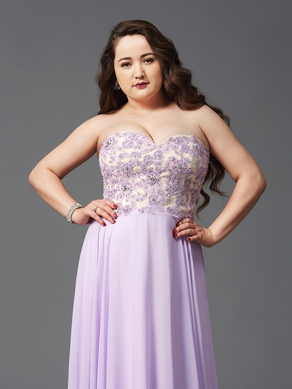 A-Line Sweetheart Chiffon Sleeveless Dress - Chloe Dress
