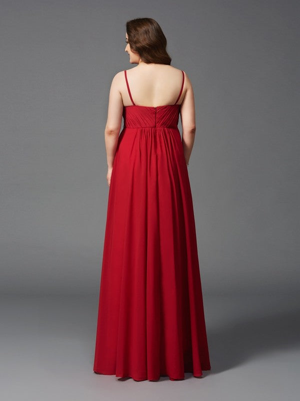 A-Line Spaghetti Strap Chiffon Sleeveless Dress - Chloe Dress