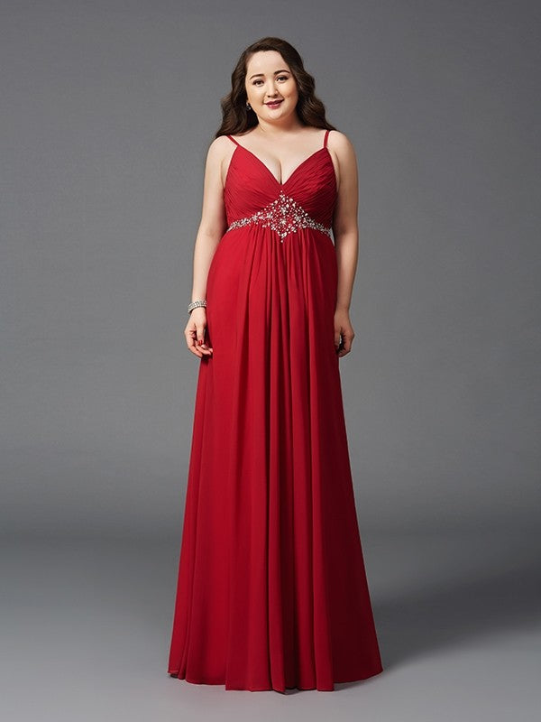 A-Line Spaghetti Strap Chiffon Sleeveless Dress - Chloe Dress