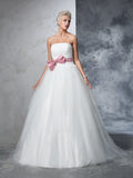 Ball Gown Strapless Sleeveless Wedding Gown - Chloe Dress
