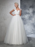 Ball Gown Sweetheart Tulle Sleeveless Wedding Gown - Chloe Dress