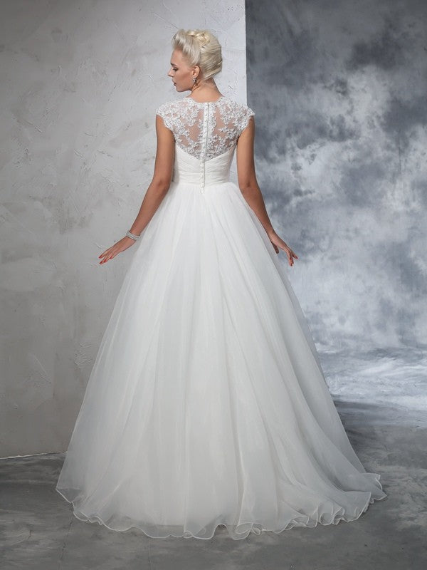 Ball Gown Sweetheart Tulle Sleeveless Wedding Gown - Chloe Dress