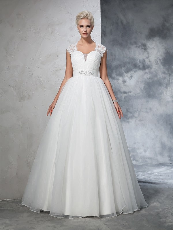 Ball Gown Sweetheart Tulle Sleeveless Wedding Gown - Chloe Dress