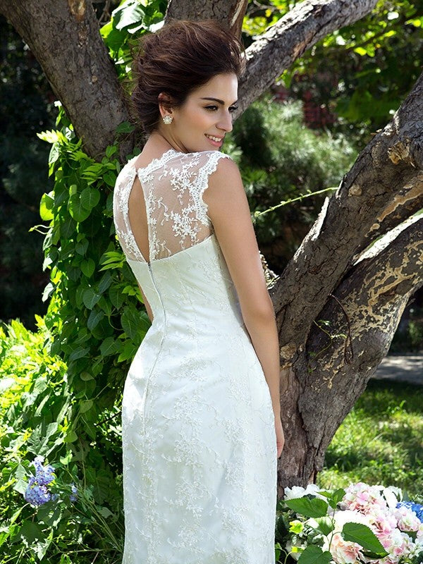 A-Line Satin Sleeveless Applique Mini Wedding Dress - Chloe Dress