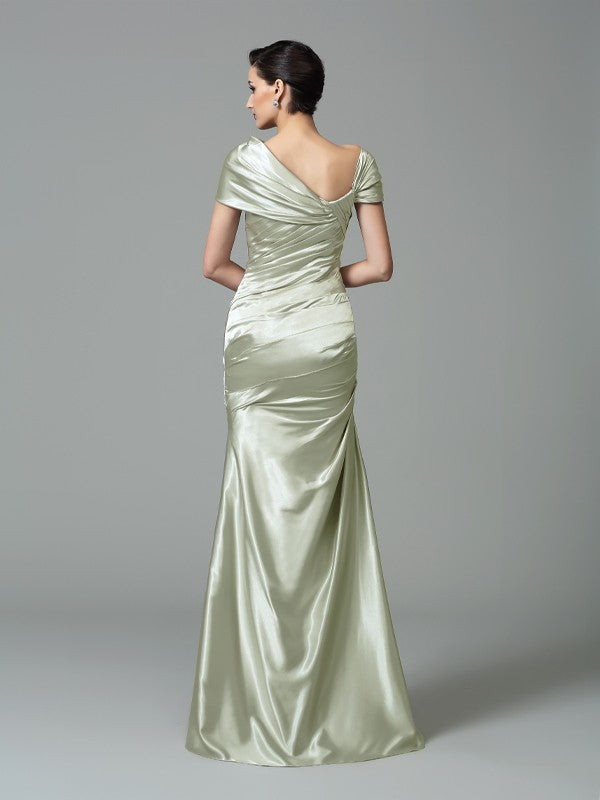 Sheath Satin Sleeveless Pleated Dress - Chloe Dress