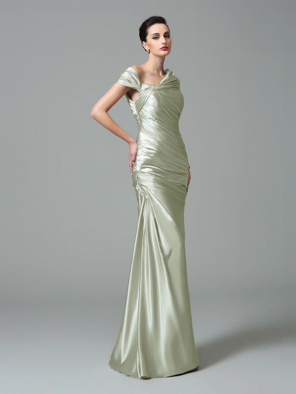 Sheath Satin Sleeveless Pleated Dress - Chloe Dress