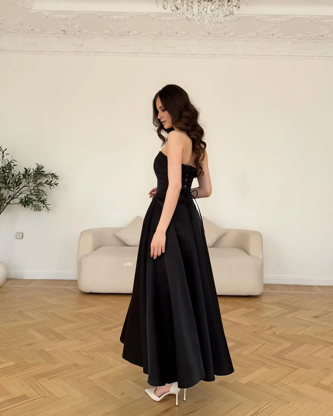 A-Line Off-Shoulder Mini Gown - Chloe Dress