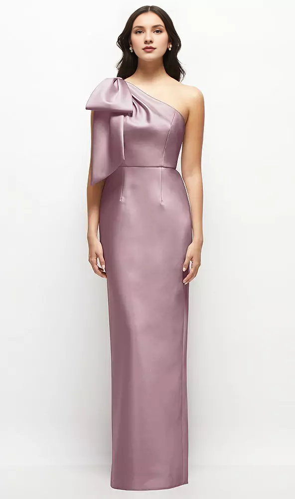 One-Shoulder Satin Wedding Dress - Chloe Dress