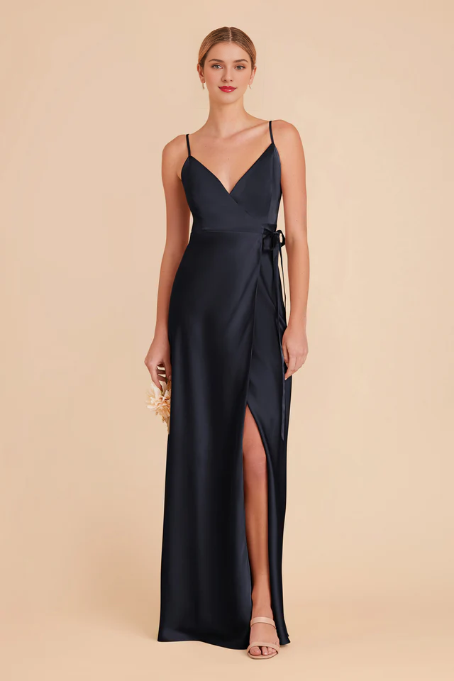 V-Neck Chiffon Wrap Wedding Dress - Chloe Dress