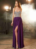 A-Line Sweetheart Chiffon Sleeveless Floor-Length Dress - Chloe Dress