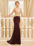 Sheath Jersey Sleeveless Train Dress - Chloe Dress